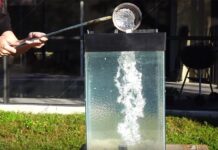 He poured aluminium into a glass fish tank, the results are amazingly cool