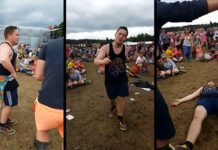 A Guy Dances to “Uptown Funk” and the Crowd Goes Wild!