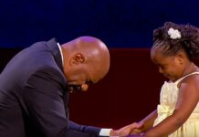 Hilarious Little Girl Steals the Show with Steve Harvey